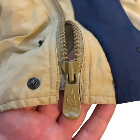 Nautica Challenge J-Class Sailing Brown Vintage 90’s Jacket Coat Men Size Small - Picture 9 of 11